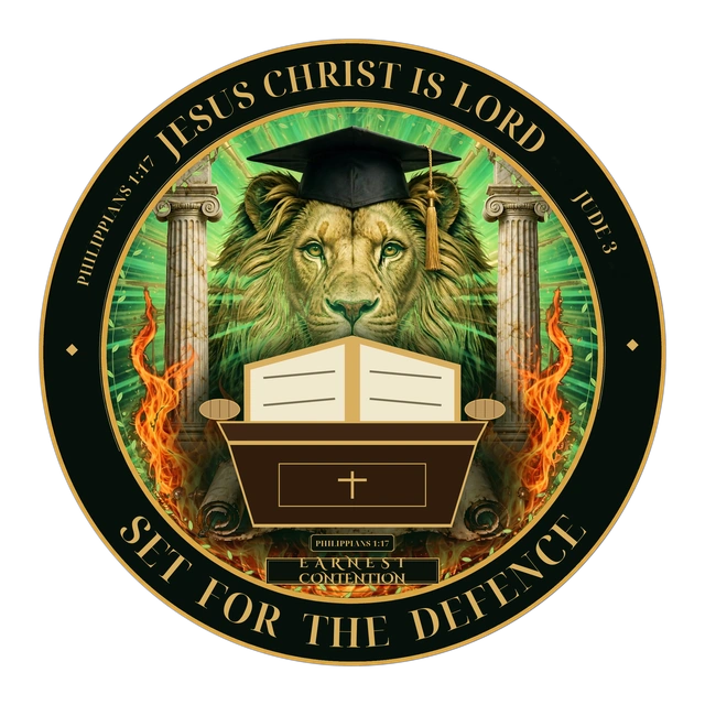 Earnest Contention seal — set for the defence of the gospel